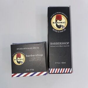 Bahawa Black Barbershop Beard Butter organic and Beard & hair oil. Bundle